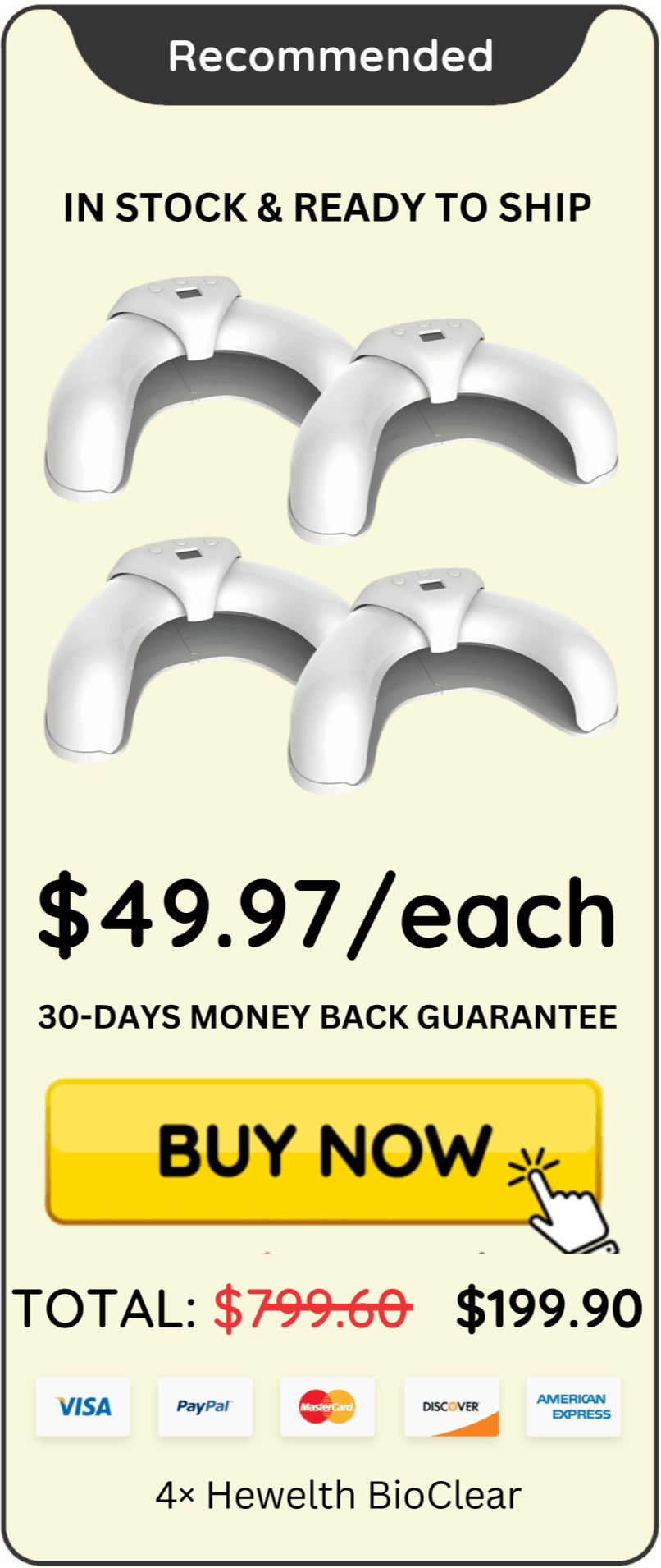 Hewelth BioClear offer packge price 